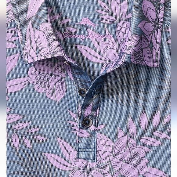 IslandZone® Pina Breeze Short Sleeve Polo Shirt Size XL - Picture 2 of 2